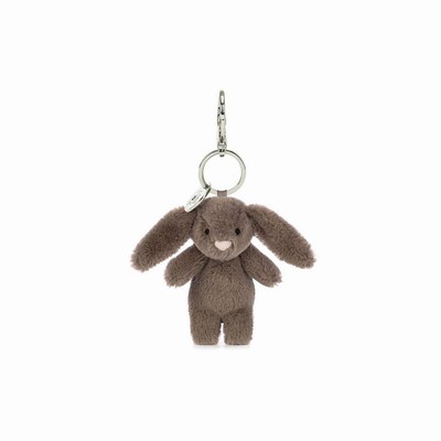 Jellycat Bashful Bunny Truffle Bag Charm USA | 31594YPJR